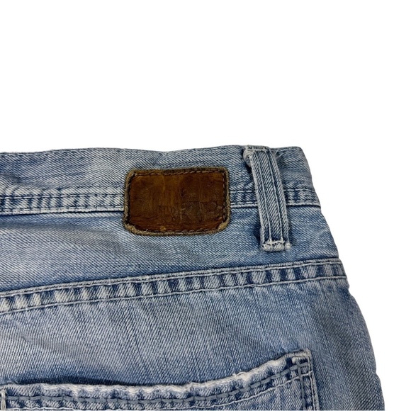 BKE Buckle Marshall Boot Light Wash Jeans Sz 34x32 Ripped Distressed Destroyed - Picture 11 of 16